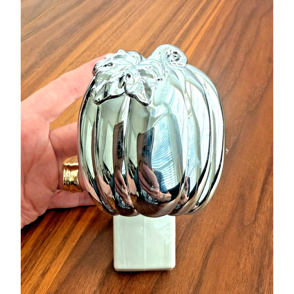 BATH & BODY WORK SILVER PUMPKIN Thanksgiving Halloween Holiday WALLFLOWER PLUGIN